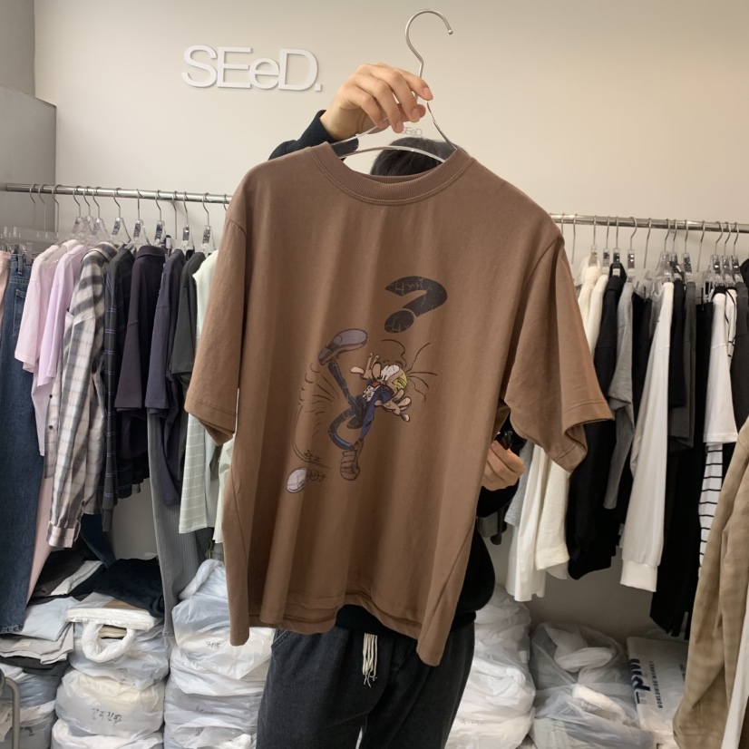 LEESEED-A韓國東大門直郵女士新款時尚人氣推薦休閑職業T恤SEeD/LEESEEDT恤圖色2