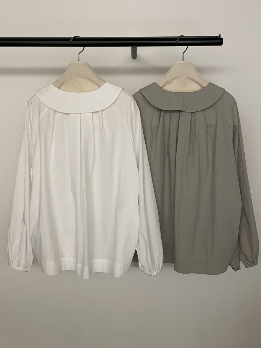 BOLD-A韓國東大門代購女裝新品休閑熱賣時尚襯衫蕾絲衫圓領RE BOLD襯衫/蕾絲衫