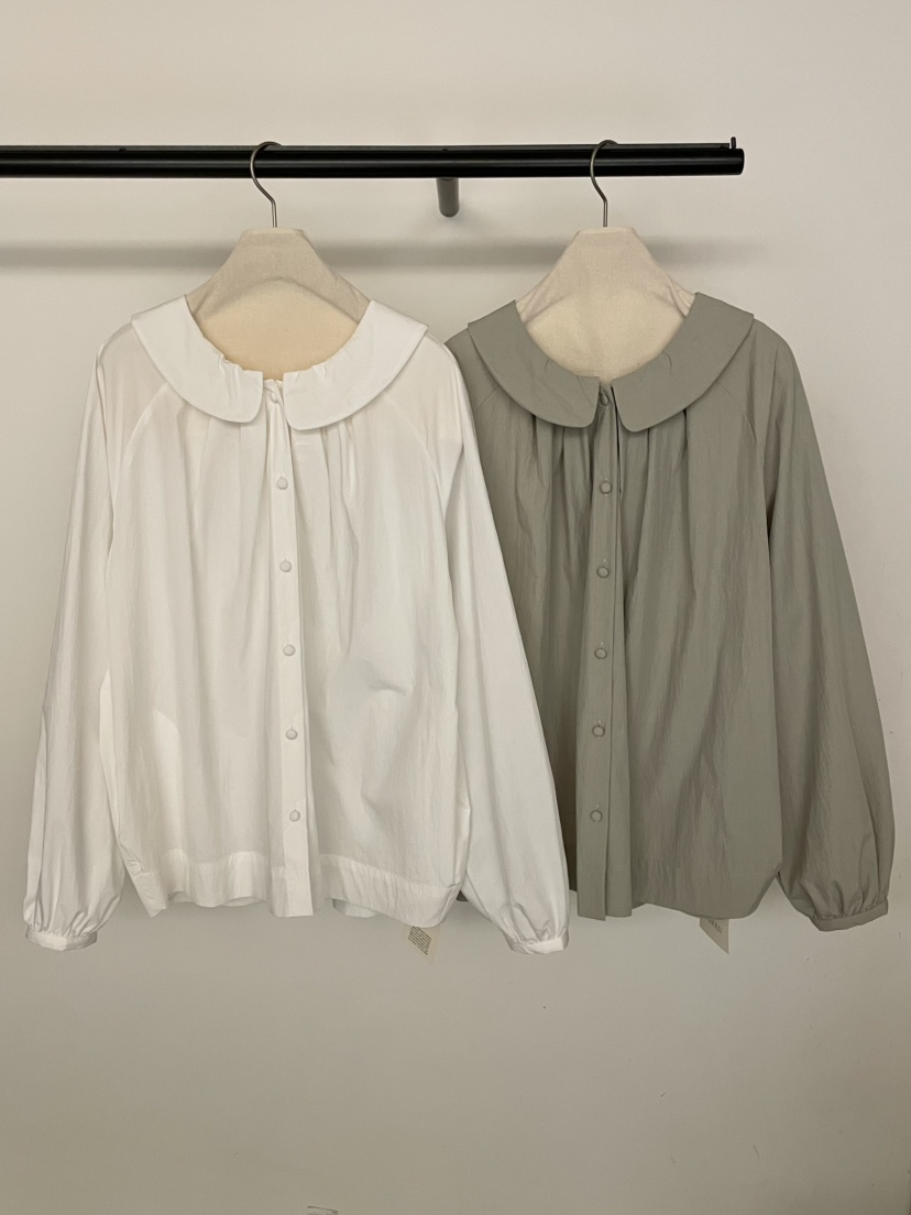 BOLD-A韓國東大門代購女裝新品休閑熱賣時尚襯衫蕾絲衫圓領RE BOLD襯衫/蕾絲衫