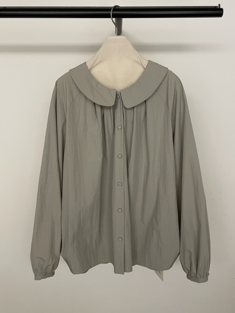 BOLD-A韓國東大門代購女裝新品休閑熱賣時尚襯衫蕾絲衫圓領RE BOLD襯衫/蕾絲衫圖色1