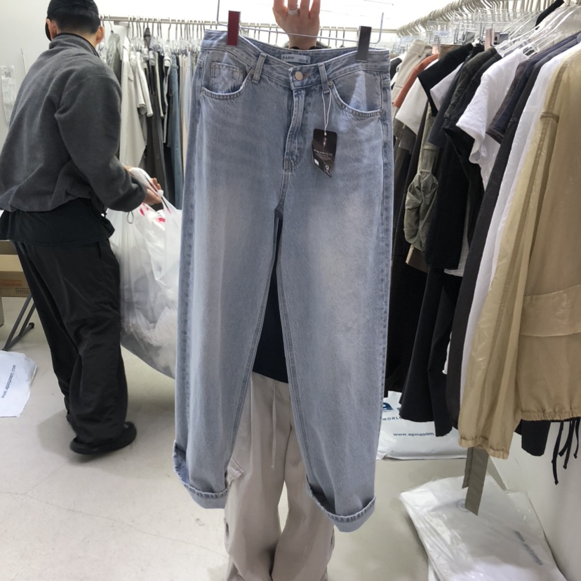 PADO韓國東大門直郵女士新款熱賣人氣職業26春夏時尚牛仔褲PADO牛仔褲圖色1