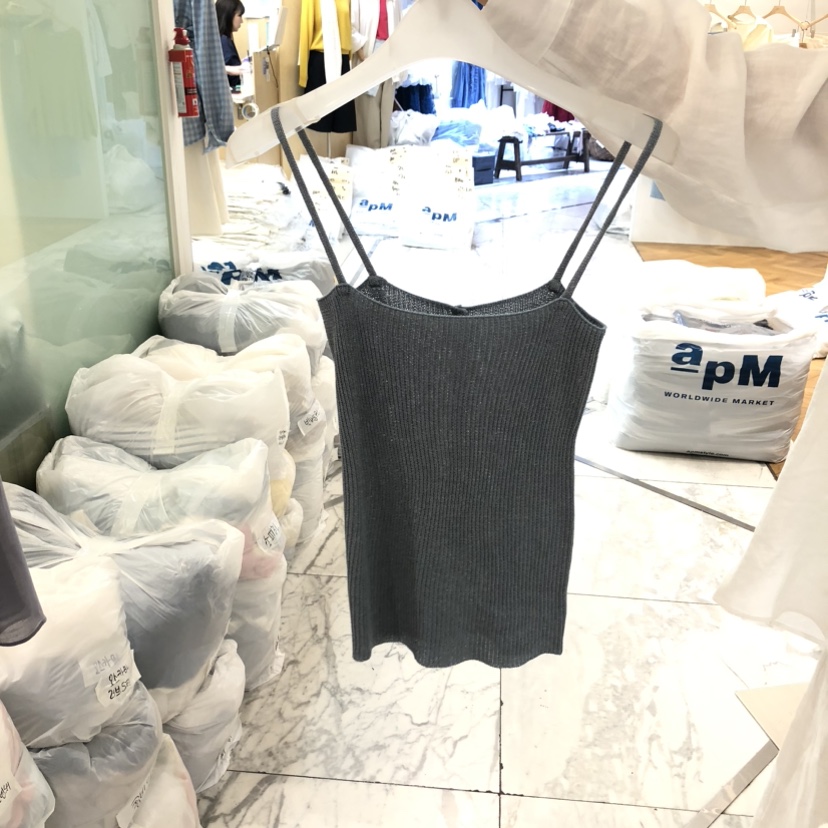 ALMOND韓國直郵實拍女士新品26春夏推薦職業熱賣吊帶背心ALMOND吊帶/背心