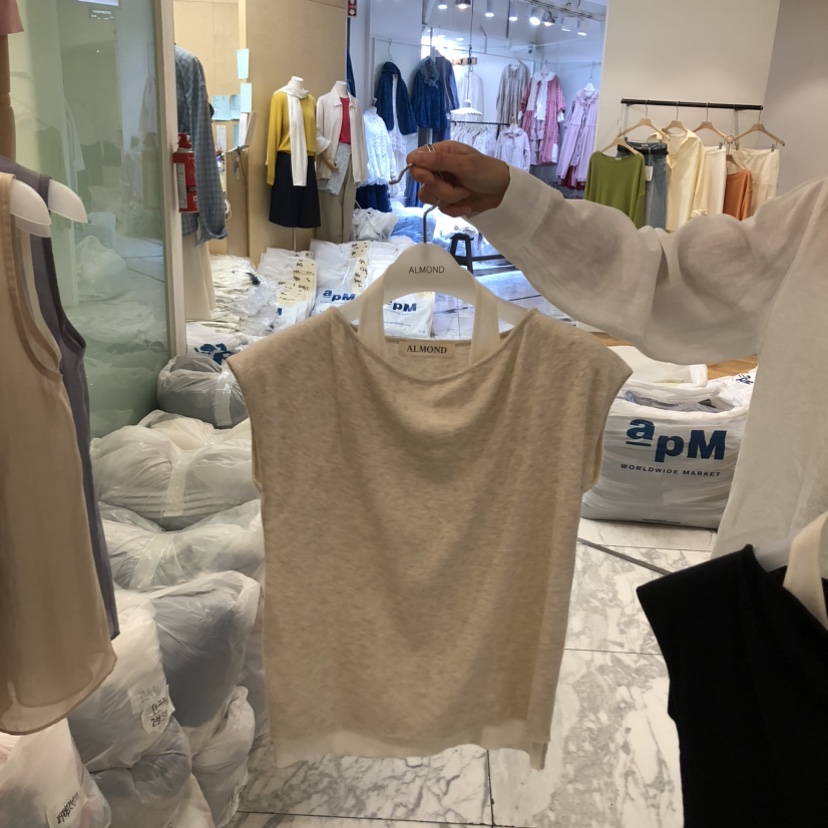 ALMOND韓國代購女士新款休閑時尚人氣推薦26春夏吊帶背心ALMOND吊帶/背心圖色3