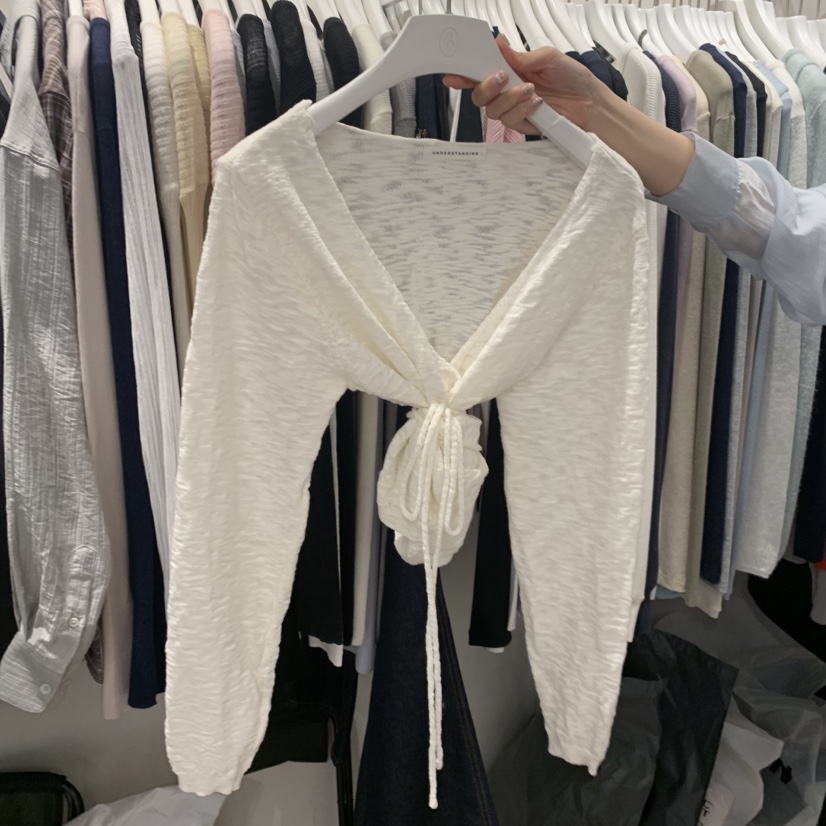 UNDERSTANDING韓國東大門代購女裝新品休閑26春夏針織衫開衫UNDERSTANDING針織衫圖色1