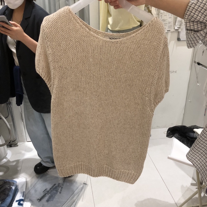 MONDAY TO SUNDAY韓國直郵實拍女裝新款時尚26春夏T恤亞麻布MONDAY TO SUNDAYT恤圖色2