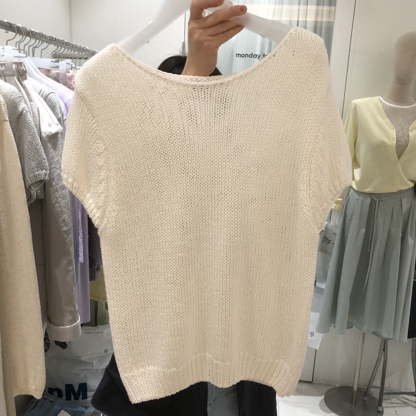 MONDAY TO SUNDAY韓國直郵實拍女裝新款時尚26春夏T恤亞麻布MONDAY TO SUNDAYT恤圖色4