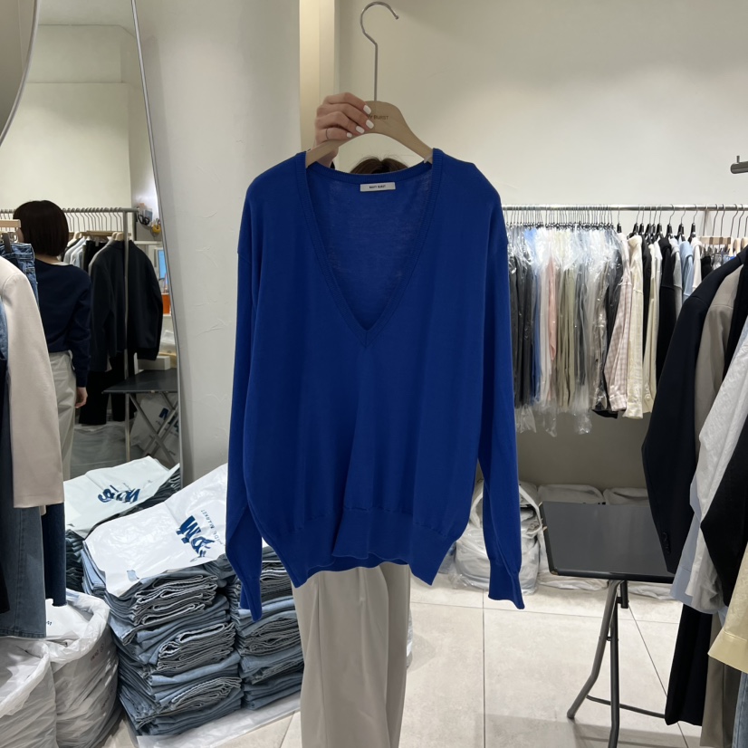 NAVYBURST韓國直郵女裝新款熱賣人氣26春夏職業針織衫V領NAVY BURST針織衫圖色3