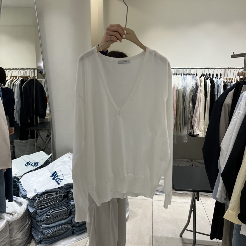 NAVYBURST韓國直郵女裝新款熱賣人氣26春夏職業針織衫V領NAVY BURST針織衫圖色4