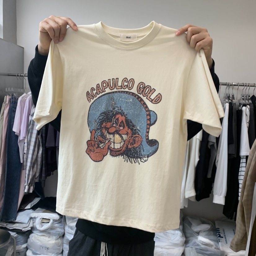 LEESEED-A韓國代購女士新品熱賣推薦時尚休閑26春夏人氣T恤SEeD/LEESEEDT恤圖色1