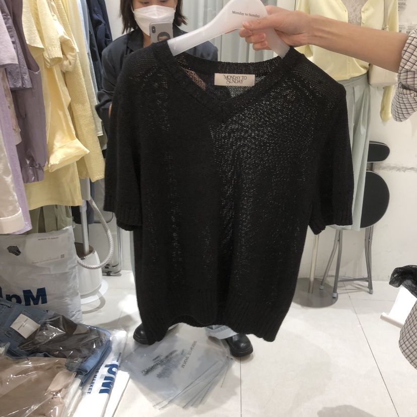 MONDAY TO SUNDAY韓國東大門直郵女裝新款休閑26春夏T恤棉MONDAY TO SUNDAYT恤圖色4