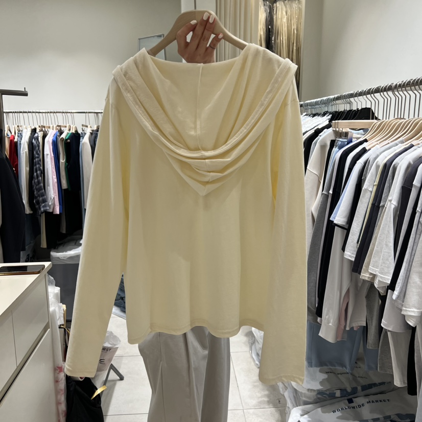 NAVYBURST韓國直郵女裝新品熱賣26春夏休閑長袖T恤連帽衫NAVY BURST長袖T恤