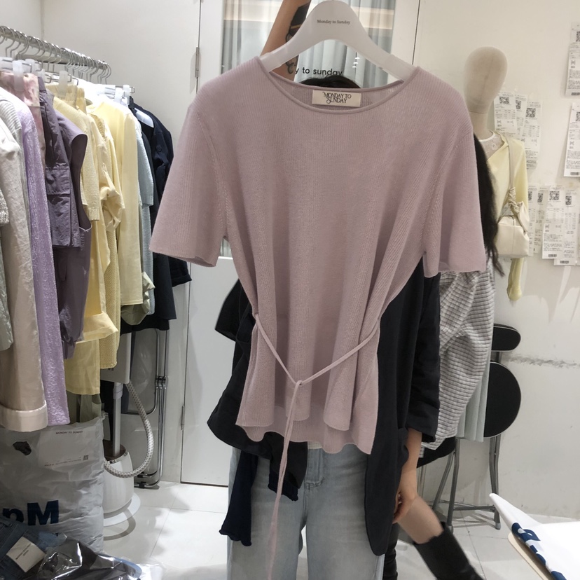 MONDAY TO SUNDAY韓國直郵女裝新款職業熱賣推薦休閑T恤MONDAY TO SUNDAYT恤圖色1