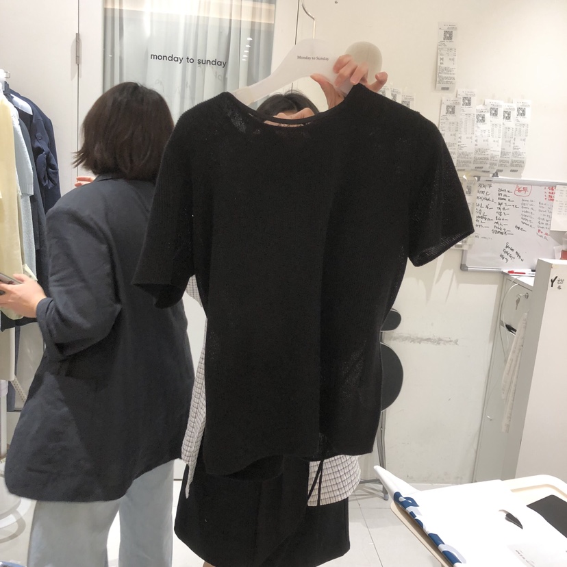 MONDAY TO SUNDAY韓國直郵女裝新款職業熱賣推薦休閑T恤MONDAY TO SUNDAYT恤圖色2