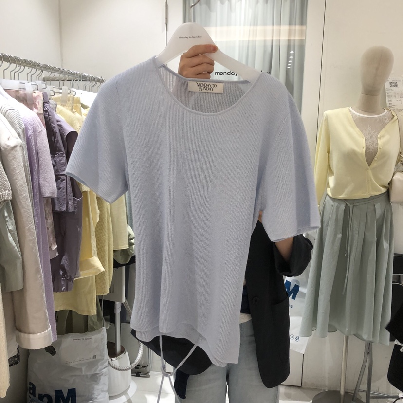 MONDAY TO SUNDAY韓國直郵女裝新款職業熱賣推薦休閑T恤MONDAY TO SUNDAYT恤圖色3