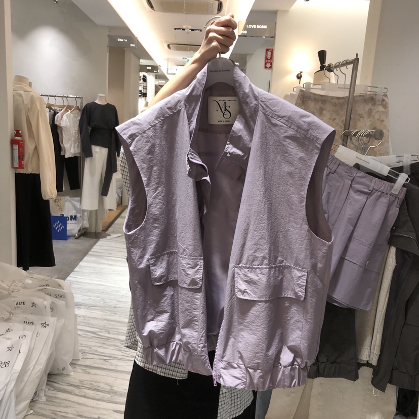 MONDAY TO SUNDAY韓國東大門代購女裝新款熱賣馬甲不含內搭MONDAY TO SUNDAY馬甲圖色3