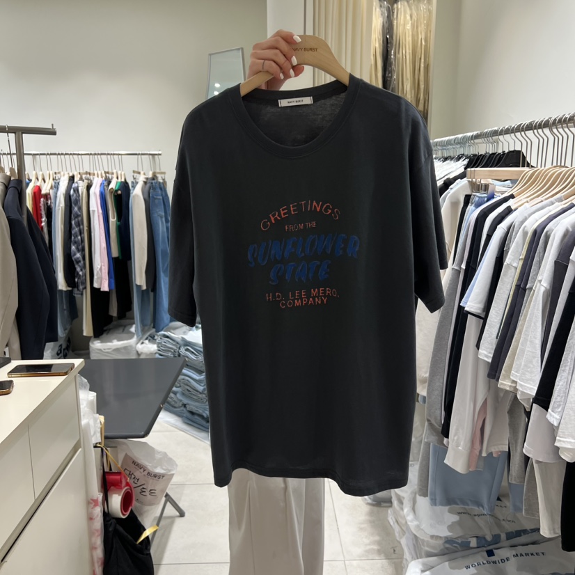 NAVYBURST韓國東大門代購女士新款26春夏熱賣推薦人氣T恤NAVY BURSTT恤圖色2