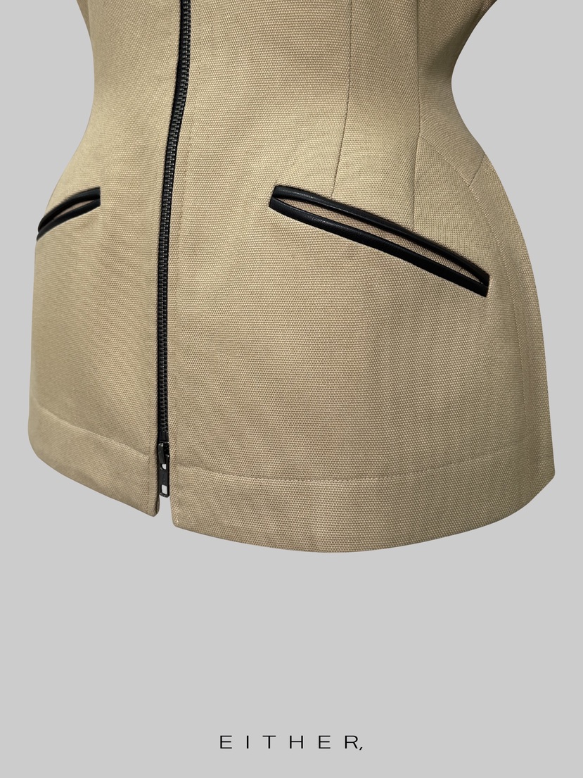 EITHER韓國直郵實拍女士新款熱賣休閑時尚人氣職業26春夏夾克EITHER夾克