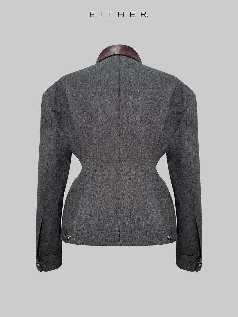 EITHER韓國直郵實拍女士新款熱賣休閑時尚人氣職業26春夏夾克EITHER夾克