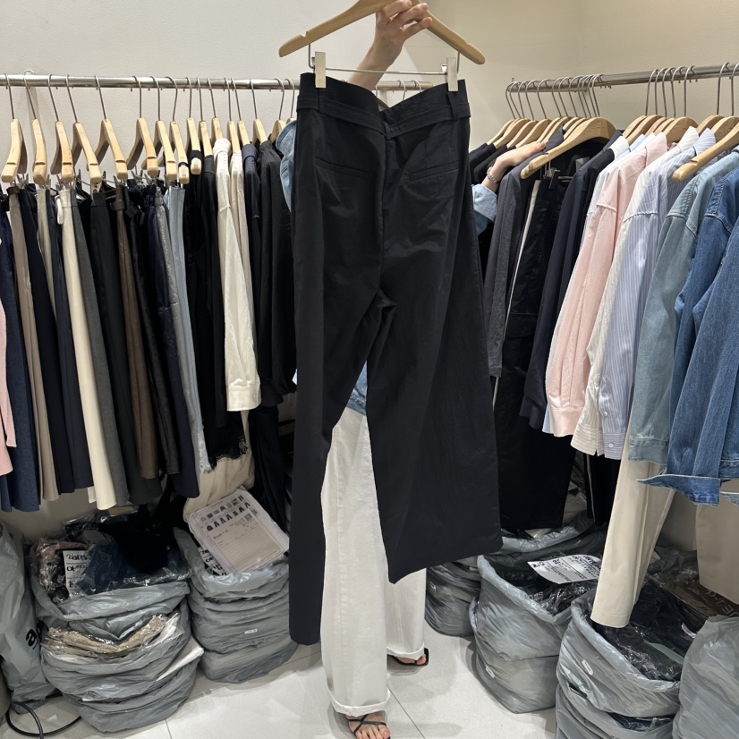 BLUEI-D/N SHARP韓國直郵女裝新款26春夏休閑褲含腰帶Blue i-d/N SHARP休閑褲