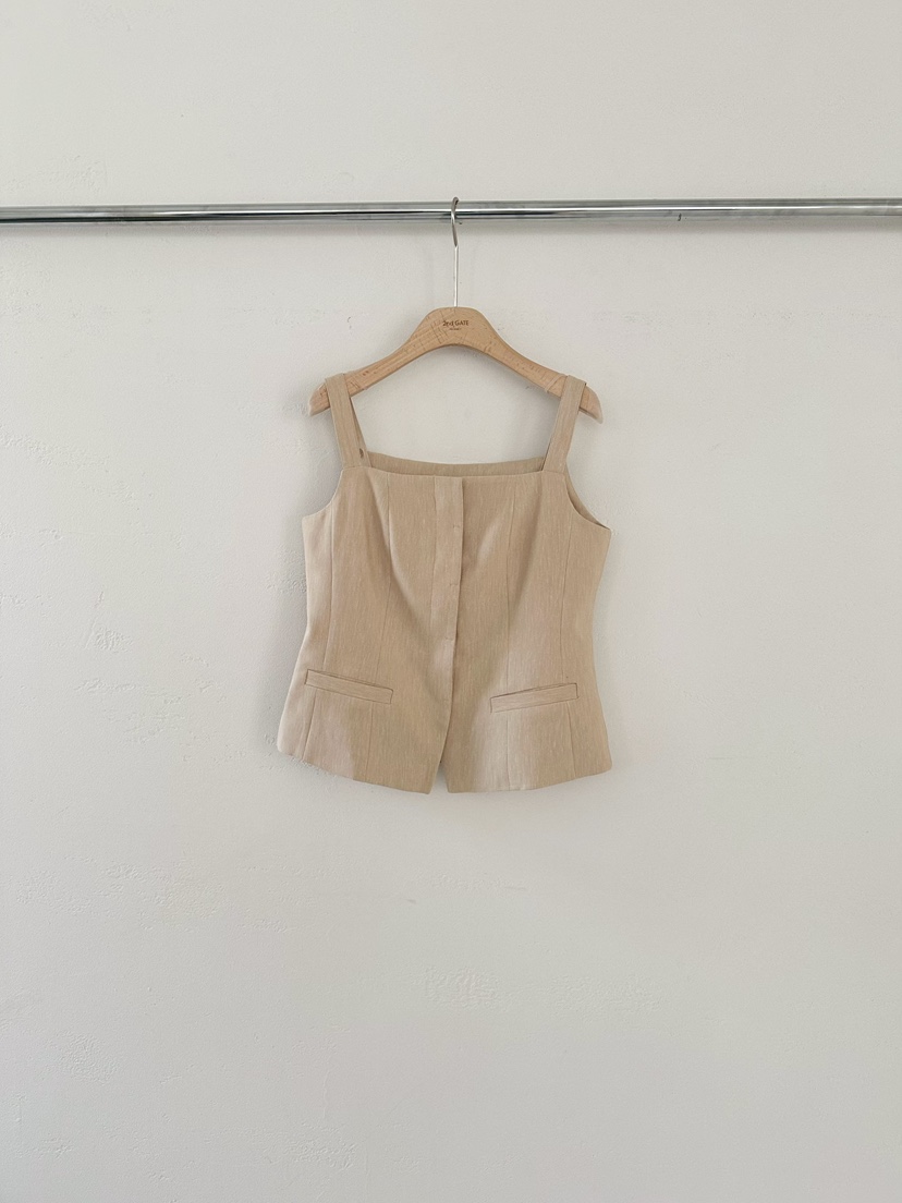 2ND GATE韓國代購女裝新品職業熱賣人氣26春夏推薦休閑馬甲2ND GATE馬甲圖色1