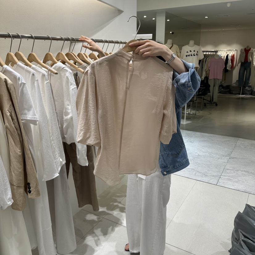 BLUEI-D/N SHARP韓國直郵實拍女士新款熱賣襯衫蕾絲衫Blue i-d/N SHARP襯衫/蕾絲衫