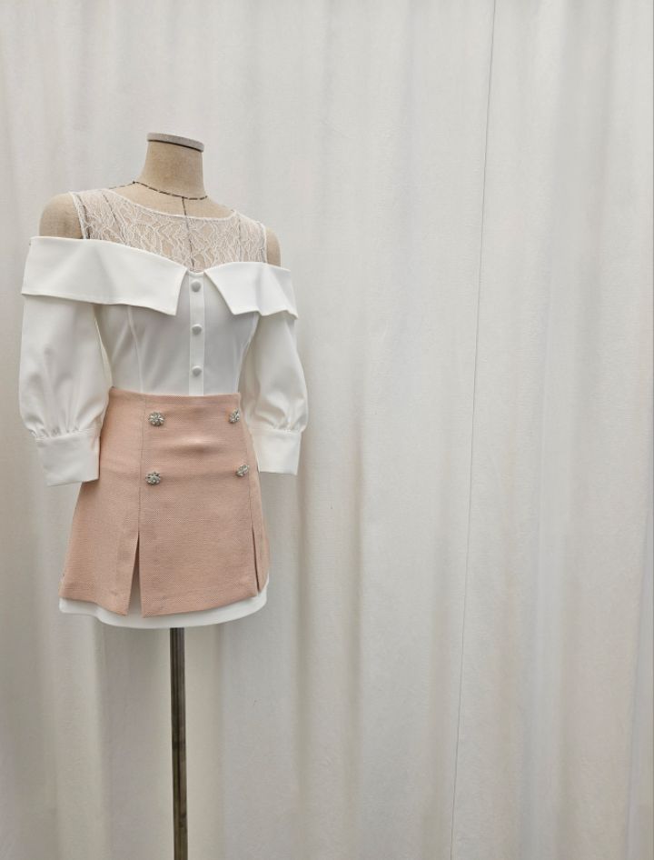 HIGH HEELS韓國代購女裝新品推薦人氣26春夏休閑襯衫蕾絲衫HIGH HEELS襯衫/蕾絲衫