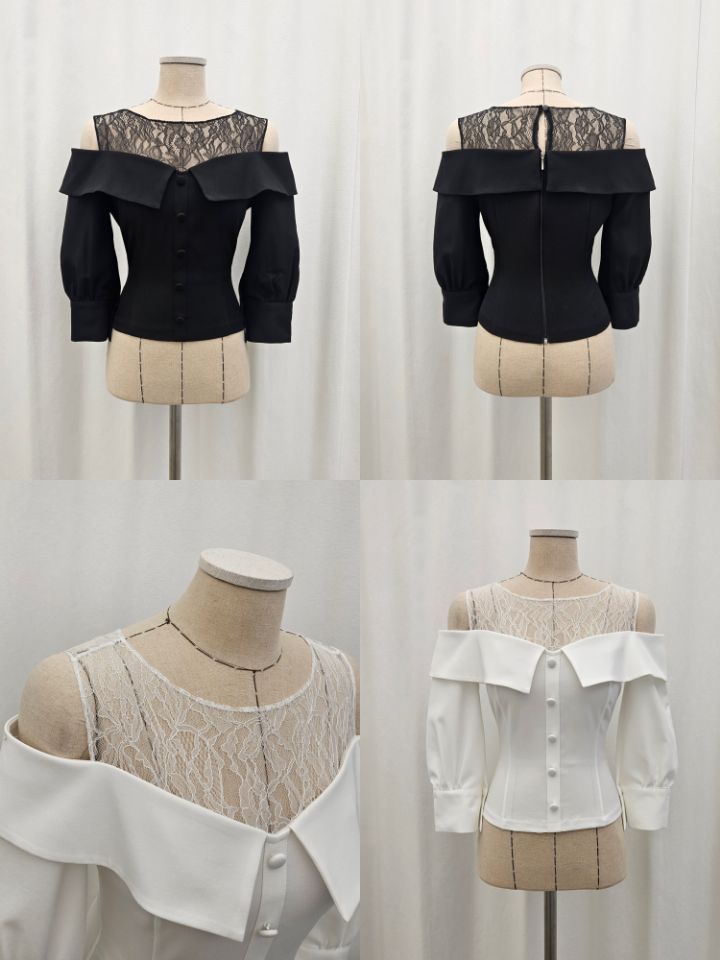 HIGH HEELS韓國代購女裝新品推薦人氣26春夏休閑襯衫蕾絲衫HIGH HEELS襯衫/蕾絲衫