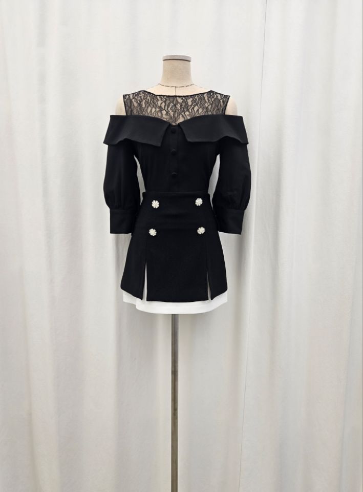 HIGH HEELS韓國代購女裝新品推薦人氣26春夏休閑襯衫蕾絲衫HIGH HEELS襯衫/蕾絲衫