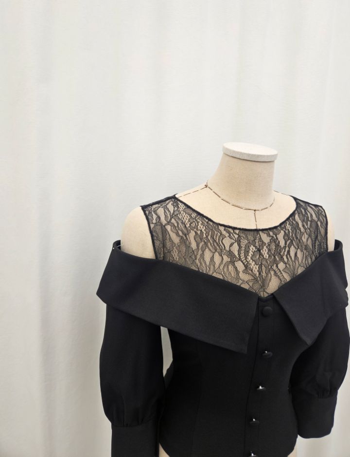 HIGH HEELS韓國代購女裝新品推薦人氣26春夏休閑襯衫蕾絲衫HIGH HEELS襯衫/蕾絲衫