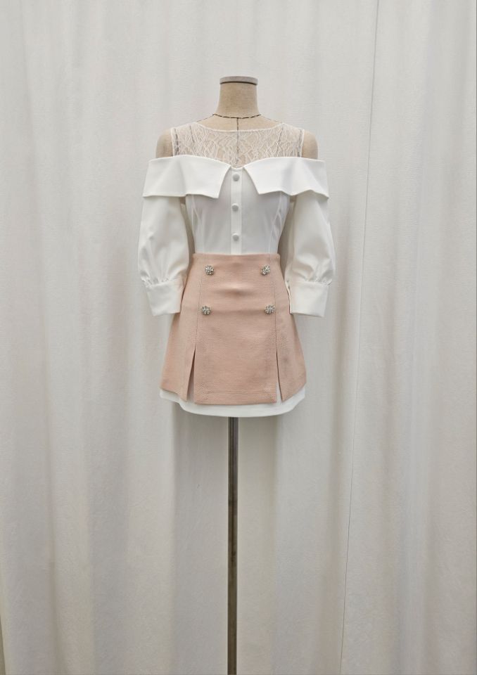 HIGH HEELS韓國代購女裝新品推薦人氣26春夏休閑襯衫蕾絲衫HIGH HEELS襯衫/蕾絲衫