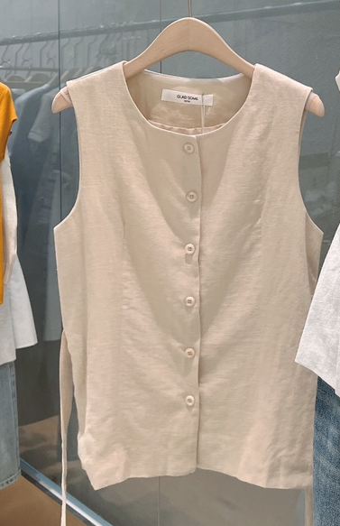 GLAD SOME韓國直郵女裝新款人氣休閑熱賣時尚職業推薦馬甲GLAD SOME馬甲圖色2