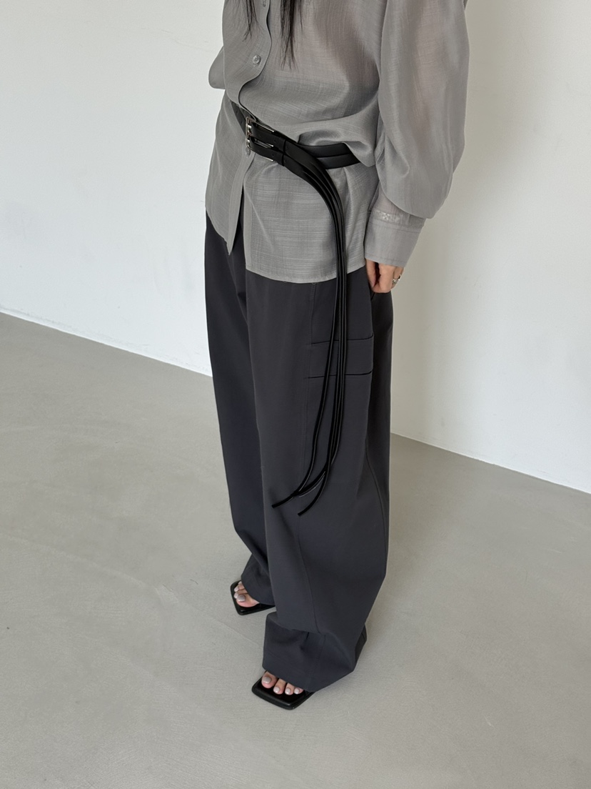 TAUPE韓國東大門代購女裝新款熱賣休閑人氣職業休閑褲口袋TAUPE休閑褲