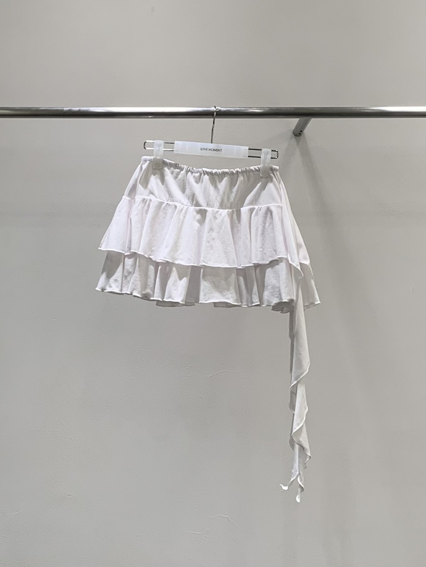 LOVE MOMENT韓國東大門直郵女士新款休閑人氣短裙荷葉邊LOVE MOMENT短裙圖色1