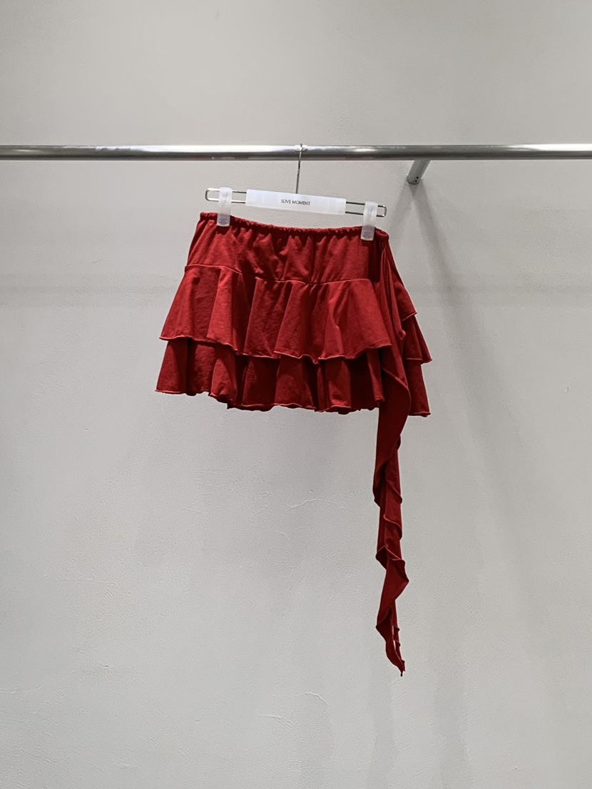 LOVE MOMENT韓國東大門直郵女士新款休閑人氣短裙荷葉邊LOVE MOMENT短裙圖色2