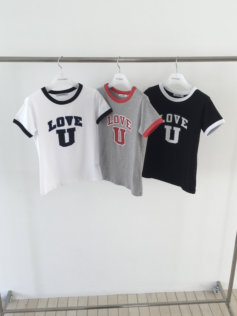 LOVE MOMENT韓國東大門直郵女裝新品推薦人氣職業熱賣T恤LOVE MOMENTT恤