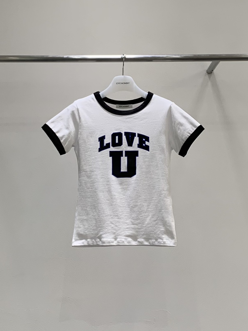 LOVE MOMENT韓國東大門直郵女裝新品推薦人氣職業熱賣T恤LOVE MOMENTT恤圖色1