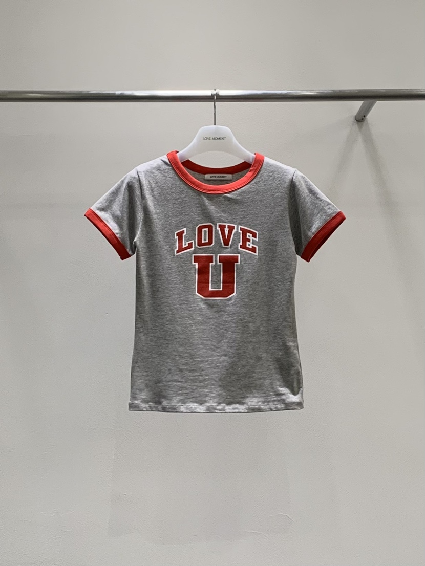 LOVE MOMENT韓國東大門直郵女裝新品推薦人氣職業熱賣T恤LOVE MOMENTT恤圖色2