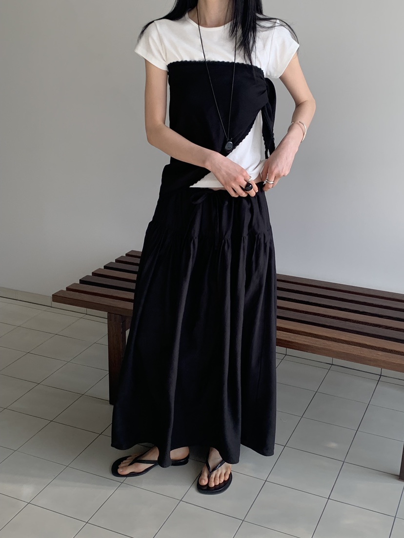 VAARA韓國直郵實拍女裝新品推薦熱賣時尚人氣休閑職業長裙VAARA長裙