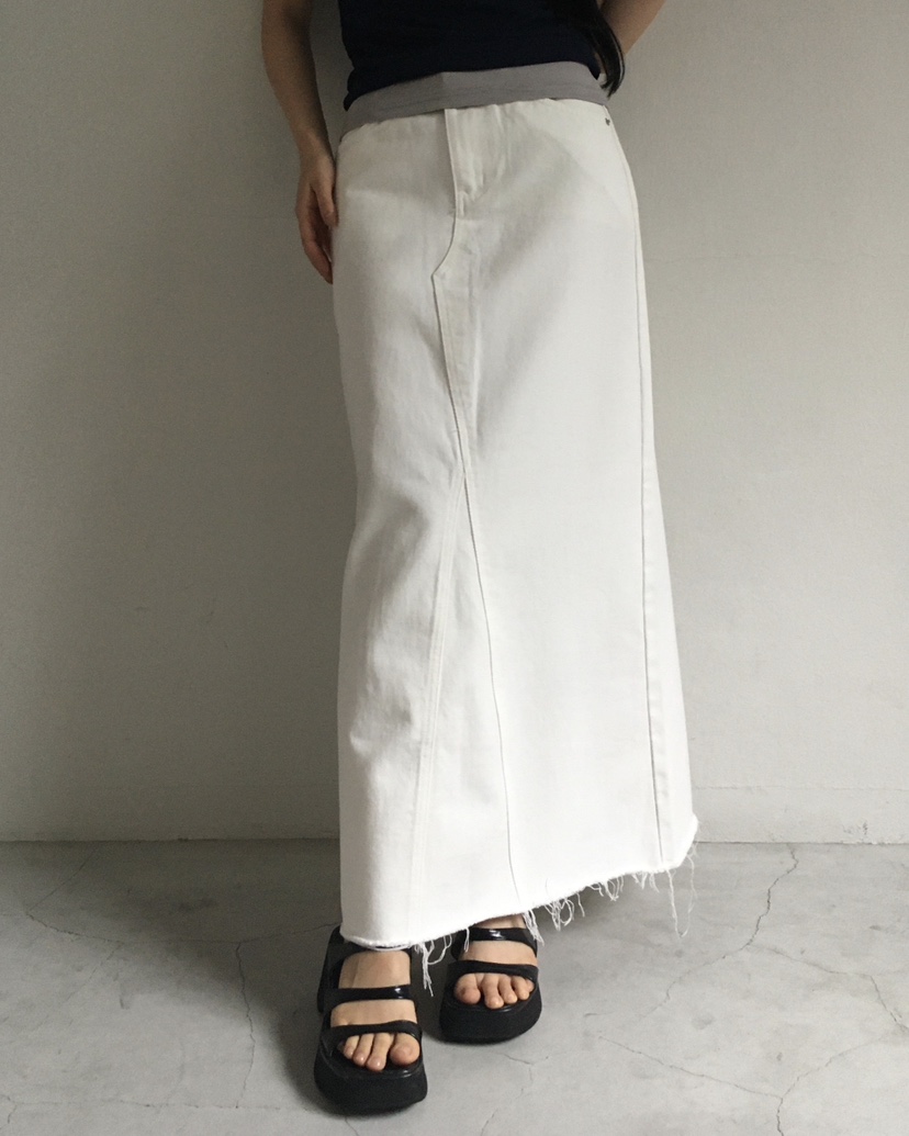 LOVE MOMENT韓國直郵女裝新款時尚休閑人氣職業長裙超長LOVE MOMENT長裙