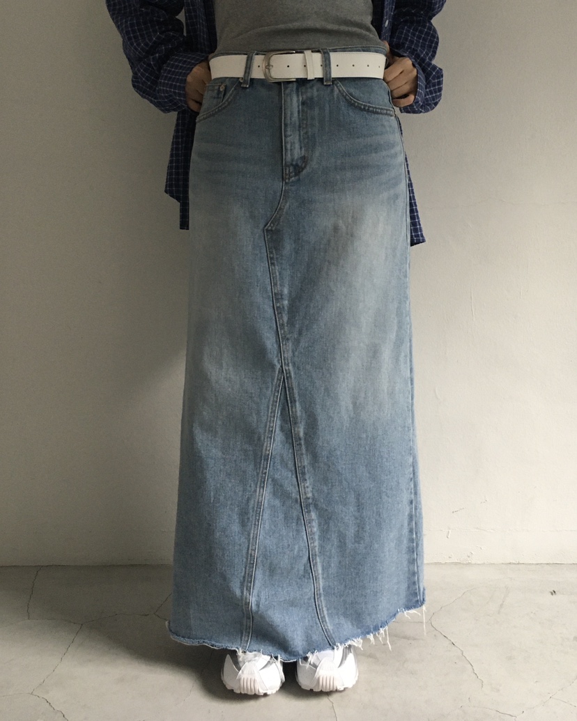 LOVE MOMENT韓國直郵女裝新款時尚休閑人氣職業長裙超長LOVE MOMENT長裙