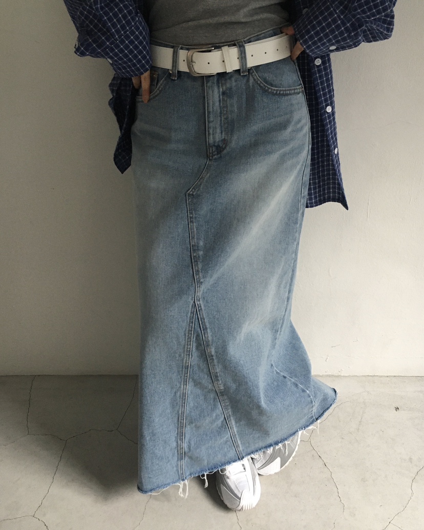 LOVE MOMENT韓國直郵女裝新款時尚休閑人氣職業長裙超長LOVE MOMENT長裙