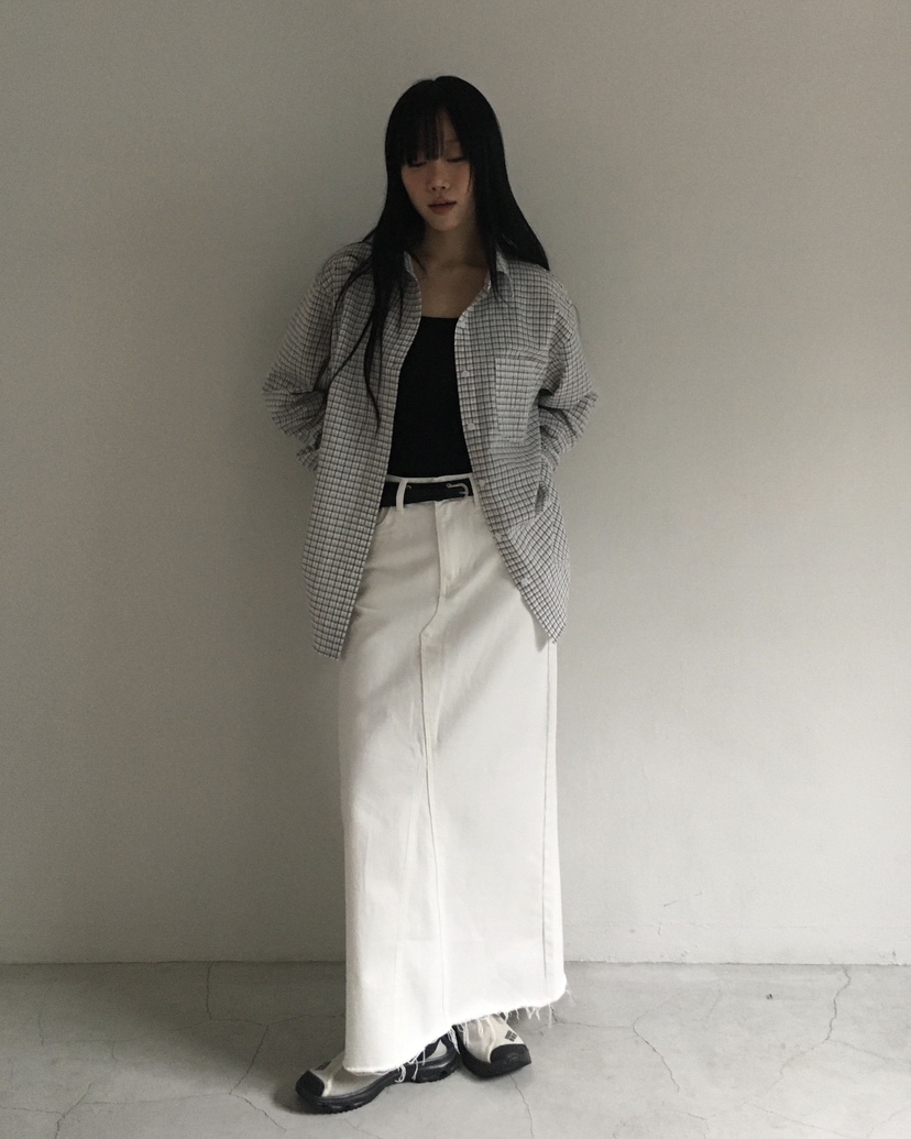 LOVE MOMENT韓國直郵女裝新款時尚休閑人氣職業長裙超長LOVE MOMENT長裙