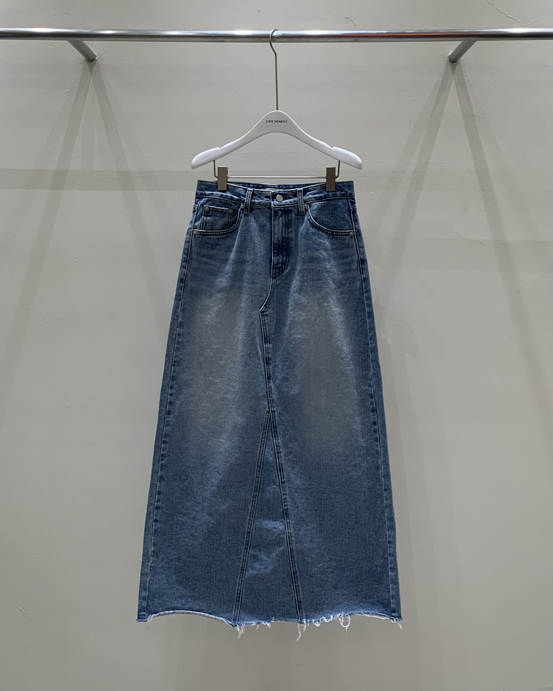 LOVE MOMENT韓國直郵女裝新款時尚休閑人氣職業長裙超長LOVE MOMENT長裙圖色2