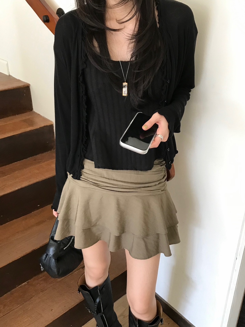 ESCHER韓國東大門直郵女裝新款熱賣推薦26春夏人氣休閑短裙ESCHER短裙