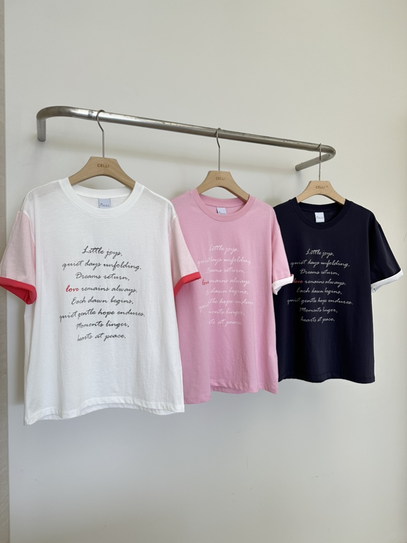 CELLI韓國直郵女士新品推薦職業時尚26春夏熱賣人氣T恤雙層CELLIT恤