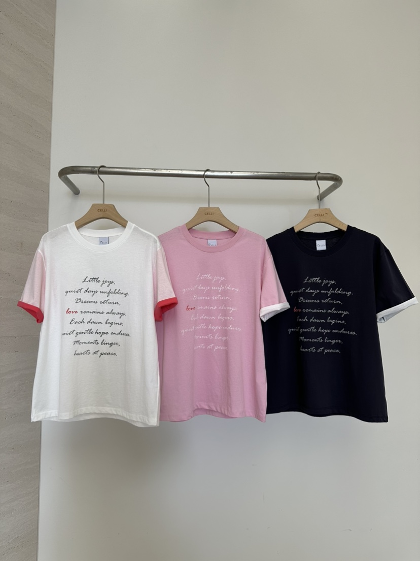 CELLI韓國直郵女士新品推薦職業時尚26春夏熱賣人氣T恤雙層CELLIT恤