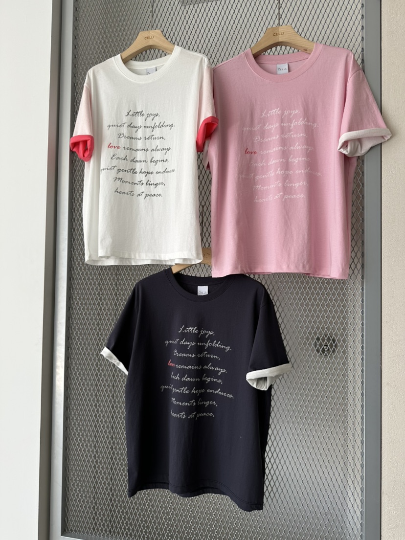 CELLI韓國直郵女士新品推薦職業時尚26春夏熱賣人氣T恤雙層CELLIT恤