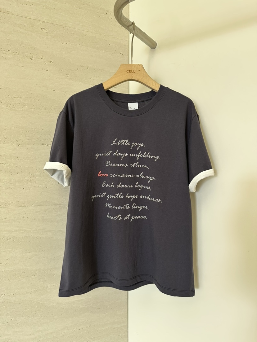 CELLI韓國直郵女士新品推薦職業時尚26春夏熱賣人氣T恤雙層CELLIT恤圖色3