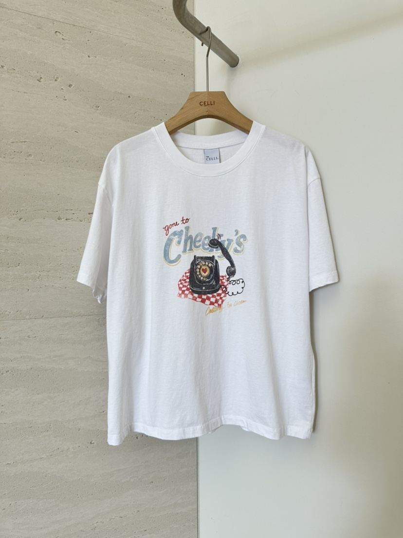 CELLI韓國東大門代購女士新品職業時尚人氣熱賣休閑推薦T恤CELLIT恤圖色1