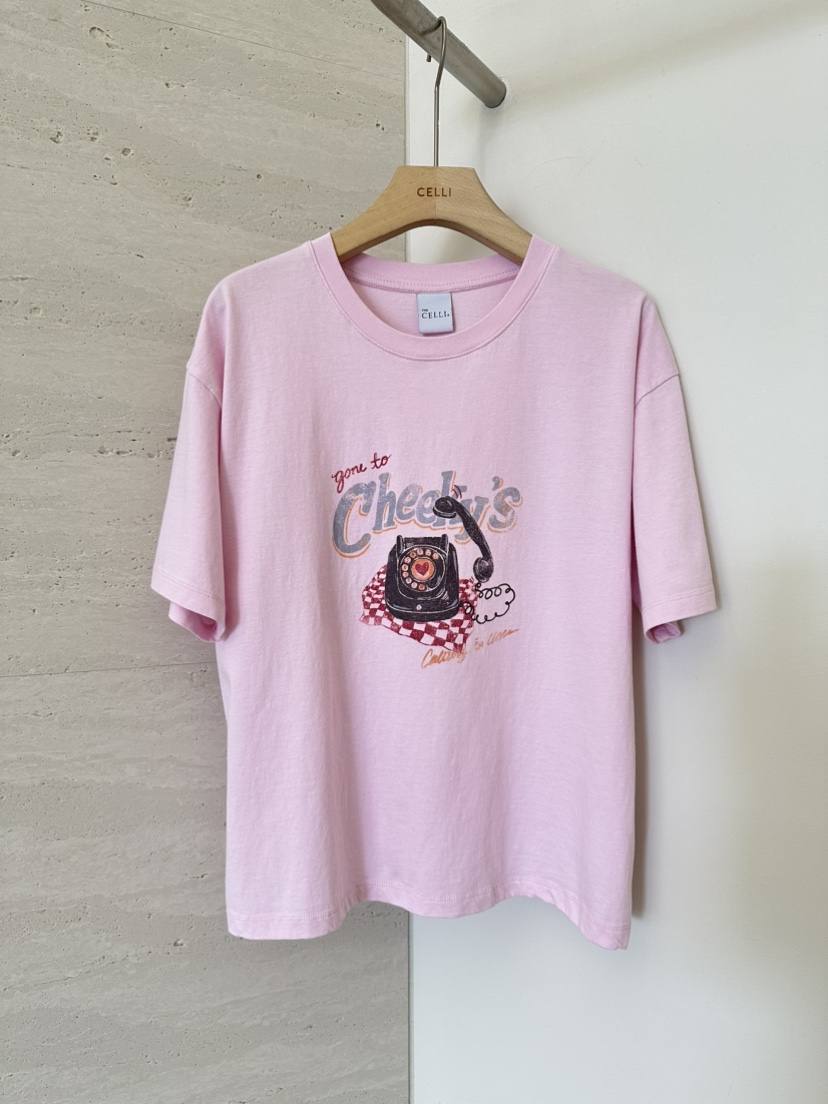 CELLI韓國東大門代購女士新品職業時尚人氣熱賣休閑推薦T恤CELLIT恤圖色2